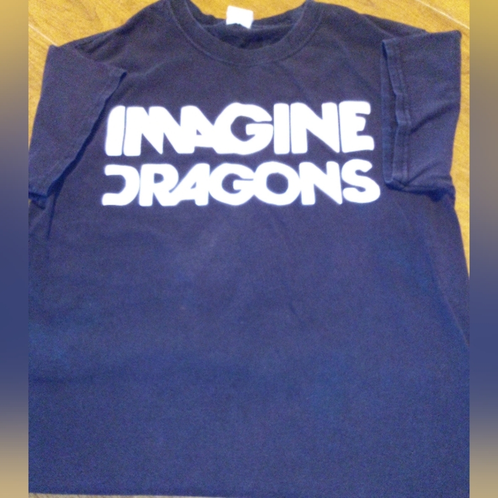 Imagine Dragons Black T-shirt With Back Design Size Small